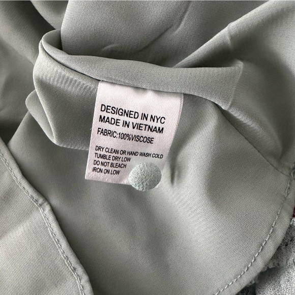 Yumi Kim Jenna Mint Floral Ruffle Long Sleeve Mini Dress Size Small - Picture 6 of 7